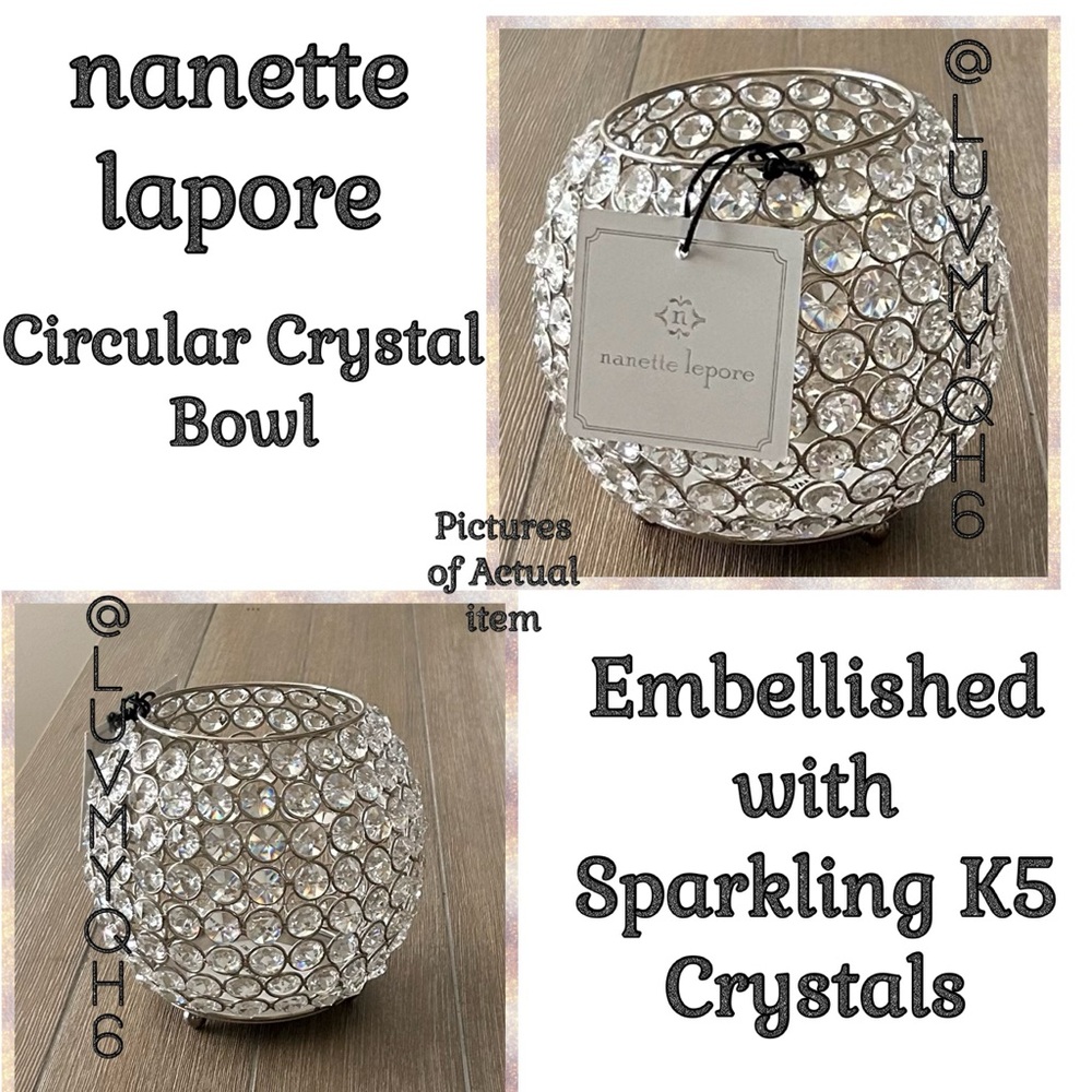 Nanette Lepore Circular Crystal Bowl NEW!